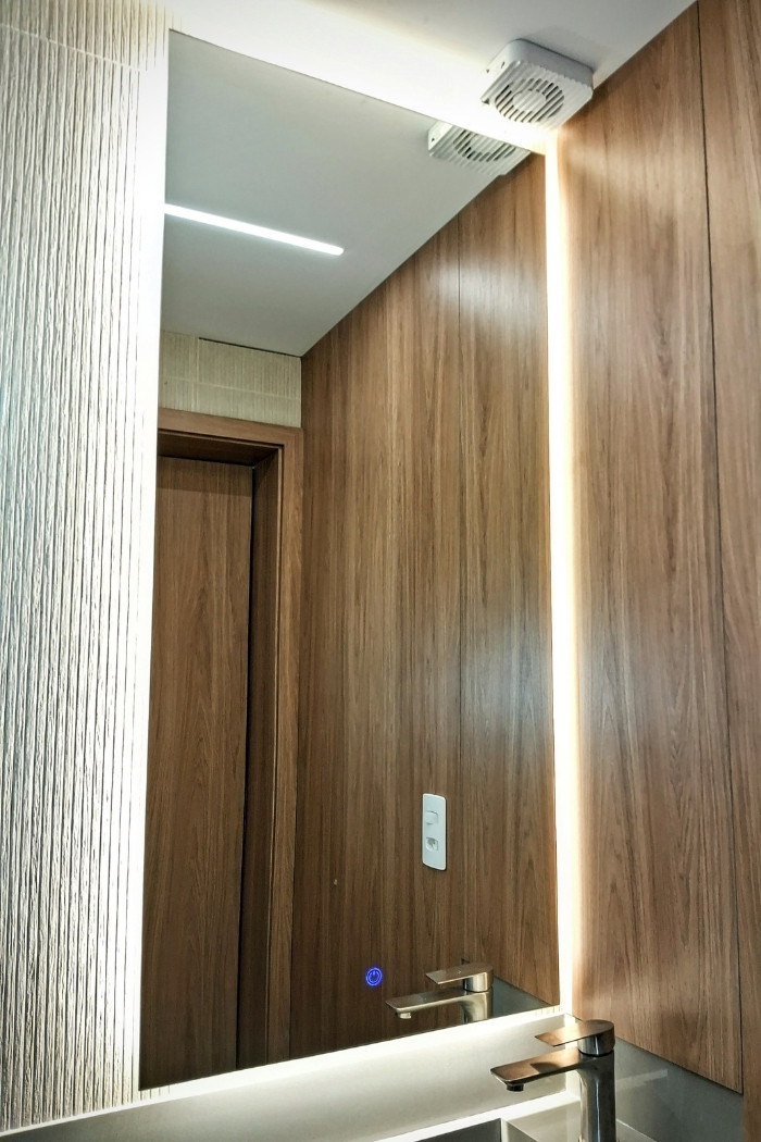 espelho grande retangular vertical iluminacao led indireta banheiro bancada sorocaba