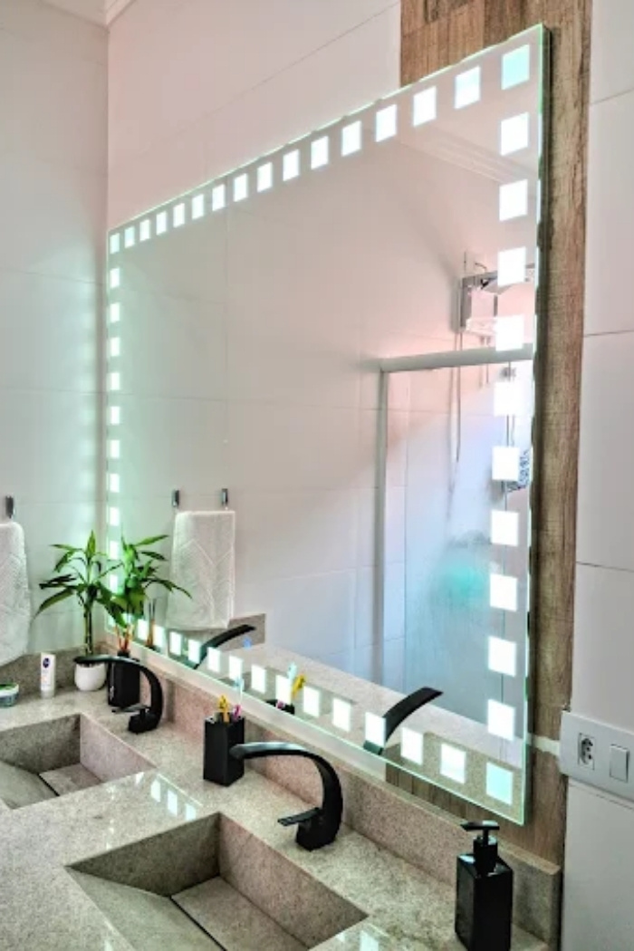espelho led decorado luz fria sorocaba